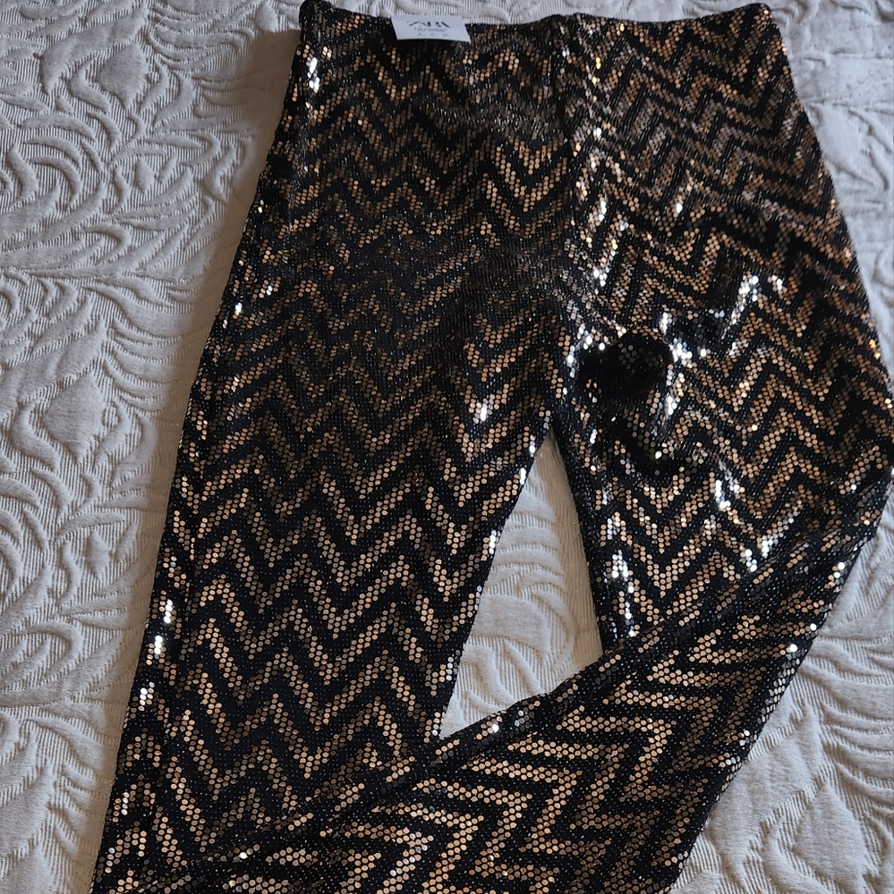 Zara Black and Gold Women's Jeans